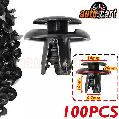 100pcs Fender Splash Shield Clip Push Pin Fastener Retainer For Scion Mitsubishi • $6.80