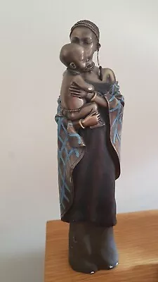 £240 • Buy Soul Journeys Maasai Figurines. Nina Busa, A Mother's Kiss. 1153 Of 2000