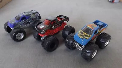 Hot Wheels Monster Jam Truck 1/64 Lot 0f 3 Bounty Hunter Metal Mulisha Instigato • $10.47