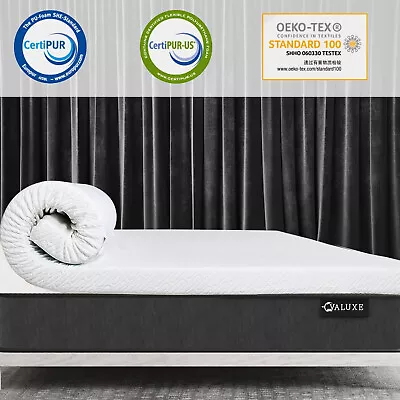 3 Inch Gel Memory Foam Mattress Topper Full Size High Density Cooling Pad • $80.96