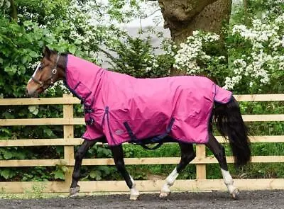 Heavyweight Horse Turnout Rug 350g Waterproof Combo Full Neck Winter Riding • £45.93
