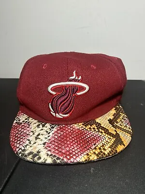 Miami Heat Hat Snakeskin New Era 9FIFTY Snapback Hardwood Classic • $11.99