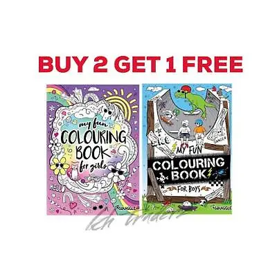 KIDS Activity Colouring Books For  Boys / Girls A4 Children Colouring Books  • £3.79