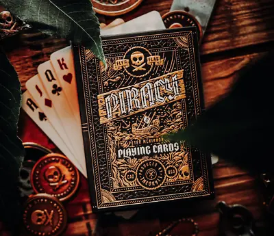 Piracy Playing Cards Dual- Gold/Metal Foiling Deck Sealed • $22