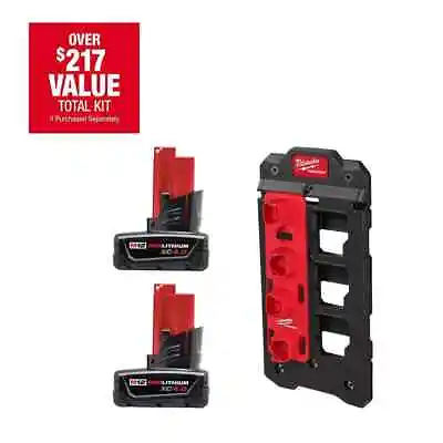 Milwaukee M12 12V Lithium-Ion XC Extended Capacity 4.0 Ah Battery 2-Pack • $141.99