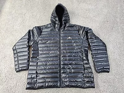 Adidas BQ7782/Varilite Down Black Hooded Puffer Parka Jacket Men Sz 2XL  • $44.99