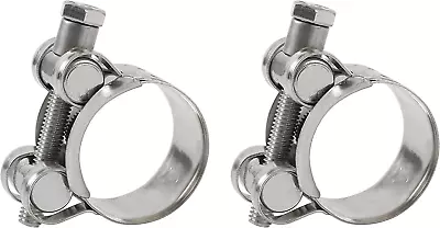 2 Pack 20-22Mm 304 Stainless Steel Heavy Duty T-Bolt Hose Clamps Clamp Adjustab • $14.95