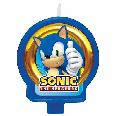 $5.90 • Buy SONIC THE HEDGEHOG BIRTHDAY CAKE CANDLE ~ Party Decorations Cupcake Sega Arcade
