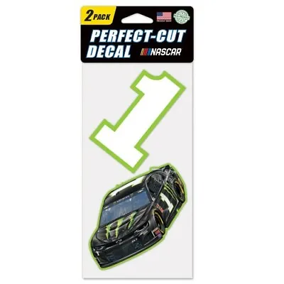 Kurt Busch 2019 Wincraft #1 Monster Energy 4x8 2pc Decal Set FREE SHIP! • $12.99