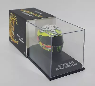 MINICHAMPS Valentino Rossi Model Helmet Scale 1:8 AGV Motogp Gp Misano 2011 • £187.36