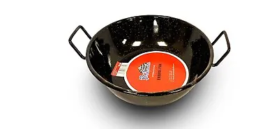 Original Enamel Karahi Wok Heavy Duty Kadhai/kadai Wok-frying Wok-marble Coating • £10.33