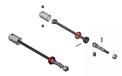 MIP 8123 C-CVD™ Kit 2wd Rustler Stampede Two C-CVD Bones  Two Axles  Two Outd • $38.99