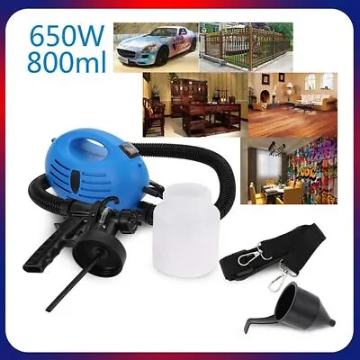 650W Electric Paint Sprayer 800ml HVLP Power Spray Gun 3 Spray Mode Wall Fence • £19.99