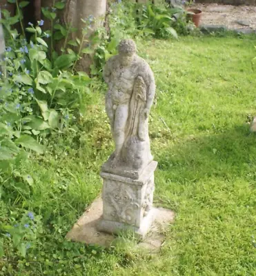 £28.99 • Buy Ancient Man Sculpture Stone Hercules Statue Classic Greek Garden Erotic Art