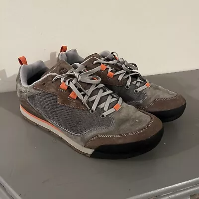 Merrell Burnt Rock J95233 Brown Gray Suede Travel Hiking Shoes Mens Size US 11.5 • $34.99