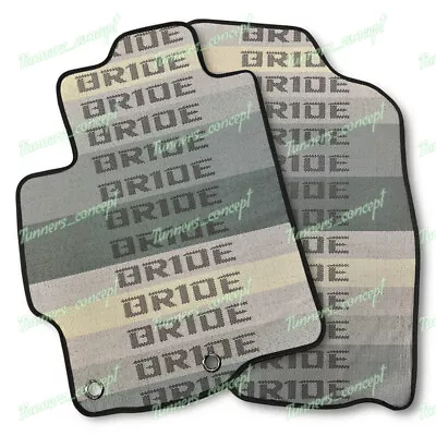 2PCS Bride Racing Fabric Floor Mats Interior Carpets For 08-16 MITSUBISHI LANCER • $51.72