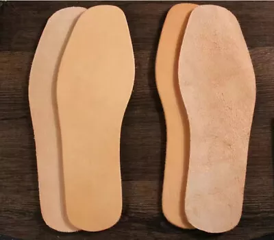 Thick Genuine Leather Insoles Shoe Inserts Support Boot Repair Mens Comfort Pad  • $15.50