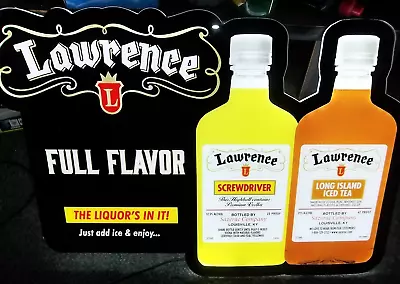 Vintage Lawrence Liquor's Led Lighted Bar Sign- Mancave 18  X 24  - Very Nice • $63.99