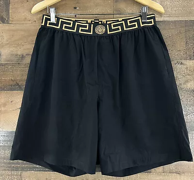 Versace Mens Greca Border Swim Trunks Shorts Black Size 2XL • $149.99