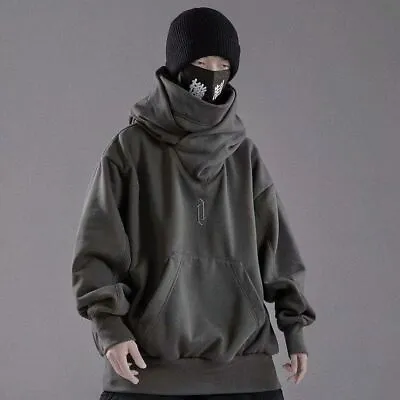 Men's Hip Hop Turtleneck Harajuku Hoodie Casual Long Sleeves Sweatshirt Pullover • $33.99