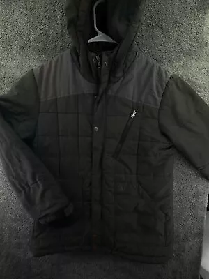 Volcom Small Winter Jacket Full Zip Puffer Green W/ Pockets Adult Warm Outdoors • $19.49