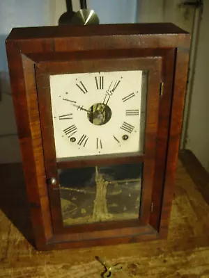 Antique Rare Seth Thomas 1874 Miniature 8 Day Lyre Rosewood O.g. Shelf Clock • $79.99