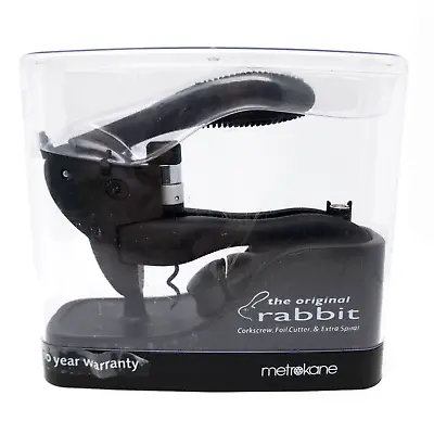 Metro Kane The Original Rabbit Wine Opener Corkscrew Foil Cutter Extra Spiral • $10.36