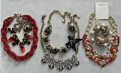 Mixed Jewelry Lot - All Signed - Chicos - Talbots (3) - J Crew (2) - 1 NWT • $14.99
