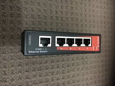 Weidmüller DIN Rail Mount Ethernet Switch 5 RJ45 Ports • $40