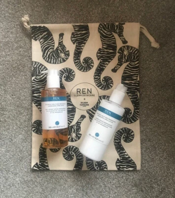 £23 • Buy REN, Kelp And Magnesium Energising Hand Wash & Hand Lotion (full Size)+ Wash Bag
