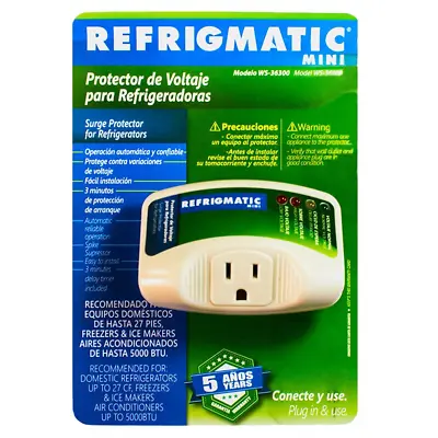 Refrigmatic WS-36300 Electronic Surge Protector For Refrigerator Up To 27 Cu. • $34.35