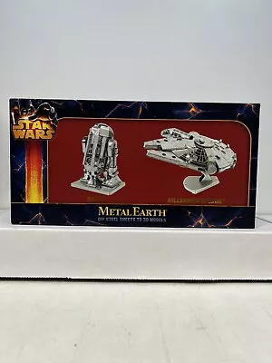 Fascinations Metal Earth Star Wars R2-D2 3D Millenium Falcon Laser Steel Models • $33