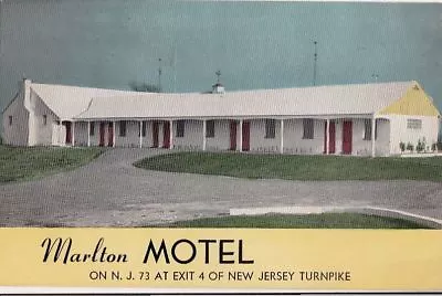  Postcard Marlton Motel Moorestown NJ  • $16.01