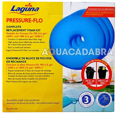 Laguna Pressure Flo 2500 3000 Filter Foam Kit Set PT1501 PF2500 PF3000 Fish Pond • £19.95