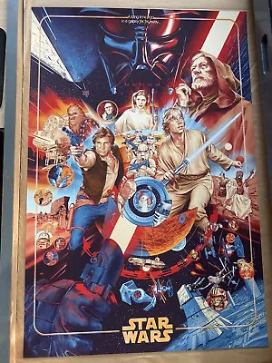 Star Wars By Martin Ansin The Ways Of The Force Mondo Screen Print Sold Out • £105