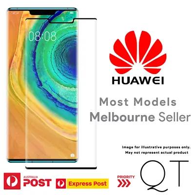 GENUINE Tempered Glass Screen Protector Film For Huawei P40 Mate 20 9 10 Y7 Nova • $5.59