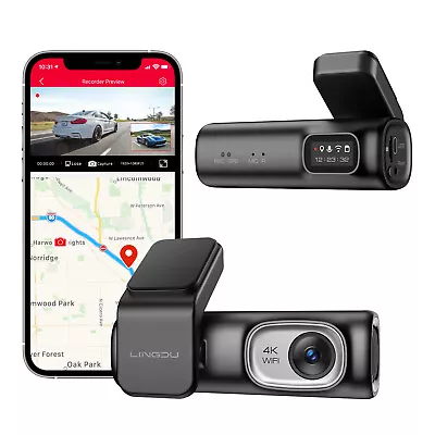 Front ＆ Rear Dash Cam 4K/2.5K/1080P WiFi GPS Car Camera 64GB TF Voice Control • $108.99