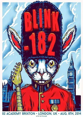 Blink 182   Poster A4a3a2a1a0 /canvas Framed  Finished Art Home • £32