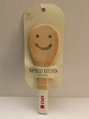 New Apple Bamboo Kitchen Wood Rice Paddle • $9.95