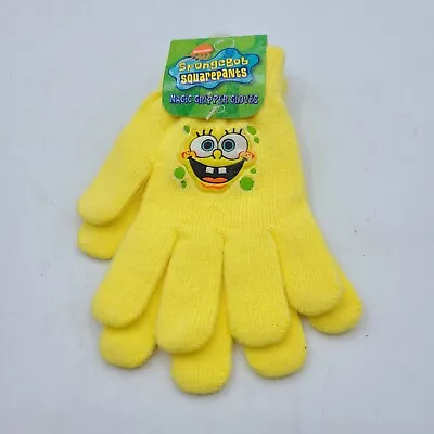 Nickelodeon SpongeBob SquarePants Magic Gripper Kids Youth Gloves One Size 2003 • $7