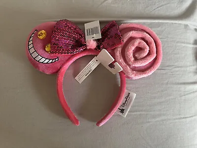 Disney Cheshire Cat Headband Mickey Mouse Ears Alice In Wonderland Rare New • $175