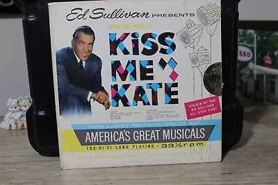 Vintage Ed Sullivan Presents KISS ME KATE 12  Vinyl LP 33 1/3 MUSICAL ES2 Record • $1.50