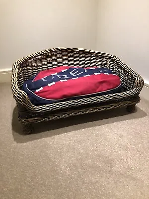 £70 • Buy Traditional Wicker Dog/Pet Basket & Cushion Perfect Condition, Fabulous Design