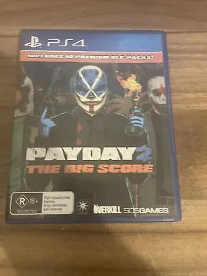 Payday 2 The Big Score + Manual - Sony PlayStation 4 PS4 Game VGC Complete • $32.50