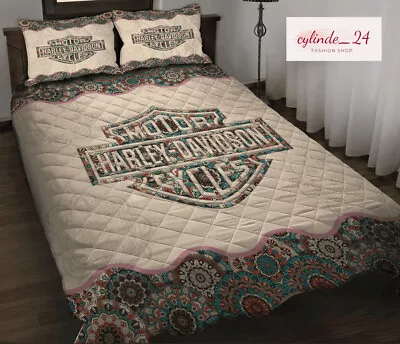 3D Printed Harley-Davidson Quilt Bedding Duvet Cover Set Motorcycle Duvet Cover • $9.99