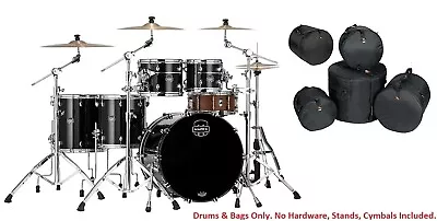 Mapex Saturn Evolution Workhorse Birch Piano Black Lacquer Drums 22/10/12/14/16 • $3069