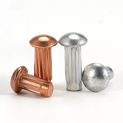 Solid Aluminium / Copper Round Head Hammer Drive Rivets M2 M2.5 M3 M4 • $2.09