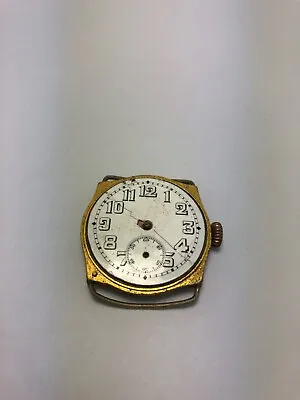 Antique Military/trench Style Wristwatch 32mm Spares/repair • £4.99