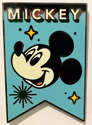 Mickey Mouse Retro Banner 2023 Disney Parks Pin S01 • $17