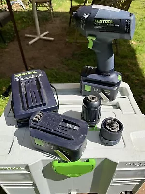 Festool T15+3 Li Impact Driver W/ Charger  Battery Systainer 2 Chucks • $199